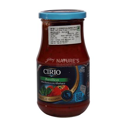 Cirio Basilico Pasta Sauce, 420G Jar