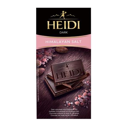 Heidi Dark Black Salt Chocolate, 80G