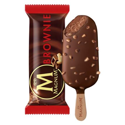 Kwality Walls Magnum Brownie Ice Cream 80Ml Pouch