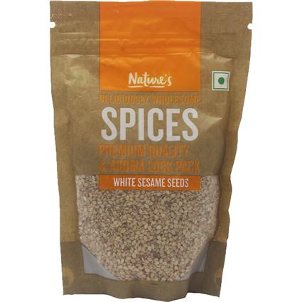 Natures White  Sesame, 100G Pouch
