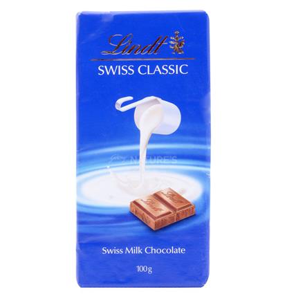 Lindt Chocolate Swiss Classic Milk, 100G
