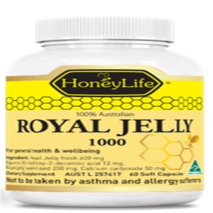 Glimlife Honeylife Royal Jelly 60 Capsules