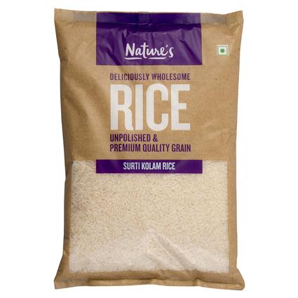 Natures Premium Surti Kolam Rice, 1Kg Pouch