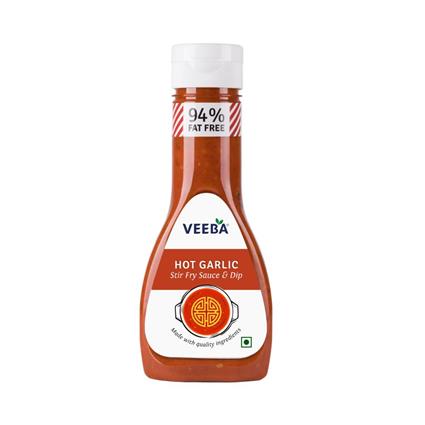 Veeba Hot Garlic Stir Fry Sauce And Dip 330G Bottle