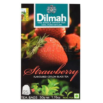 Strawberry Flavoured Ceylon Black Tea - 25 Tb - Dilmah