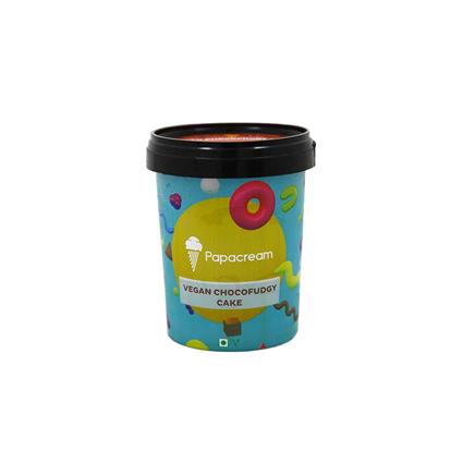 Papacream Ice Cream - Vegan Fudgy Choco Cake Tub 500Ml