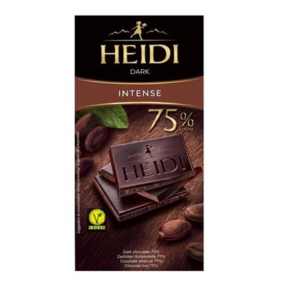 Heidi Dark Intense 75% Cocoa Chocolate, 80G