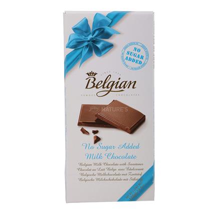 Belgium Chocolate No Sugar Added Milk Chocolate100g