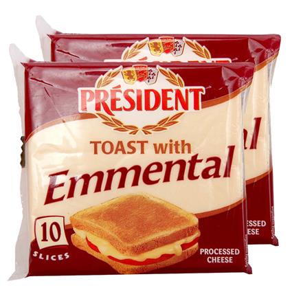 President Cheese Slices Emmental Toast 200G Pouch