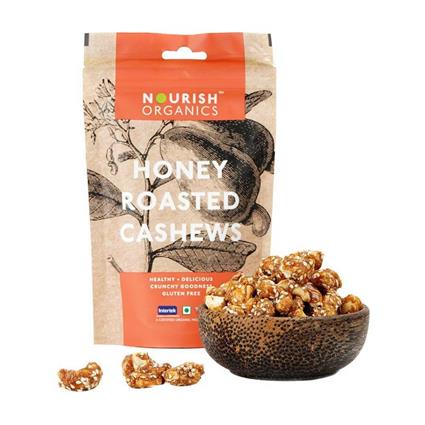 Nourish Honey Roasted Cashews, 100G Pouch