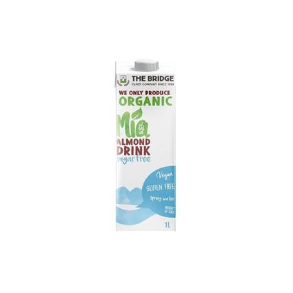 The Bridge Bio Organic Lactose Free Almond Drink, 1L Tetra Pack