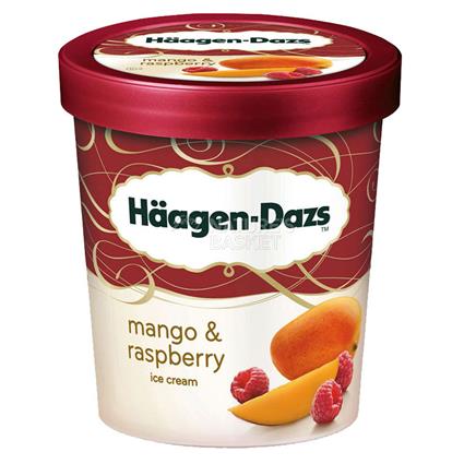 Mango & Raspberry Ice Cream - Haagen - Dazs