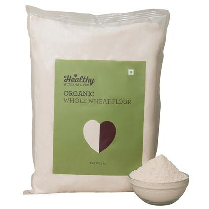 Healthy Alternatives Organic Whole Wheat Flour, 5Kg Pouch