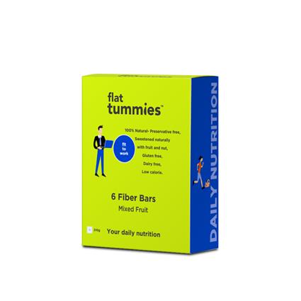 FLAT TUMMIES FIBER BAR MIXED FRUITS 210G