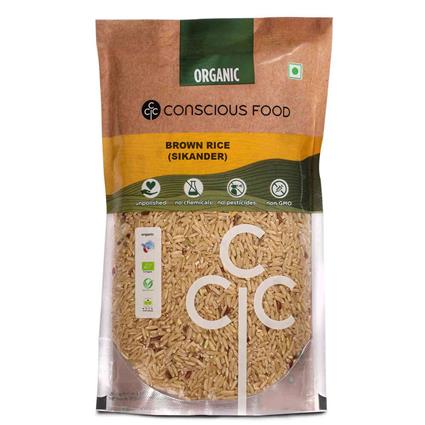Conscious Food Organic Brown Sikandar Rice 500G Pack