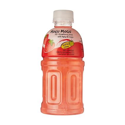 Mogu Mogu Strawberry Juice 300Ml Bottle