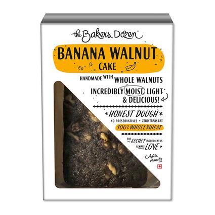 The Baker's Dozen Banana Walnut Cake - 100% Wholewheat, 150 G
