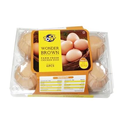 Total Wonder Brown Eggs 6Pc