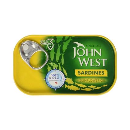 John West West Sardines In Sunflower Oil 120G Tin