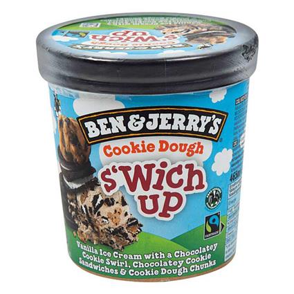 Ben & Jerrys Ice Cream Vanilla Cookie Dough Swich Up 465Ml