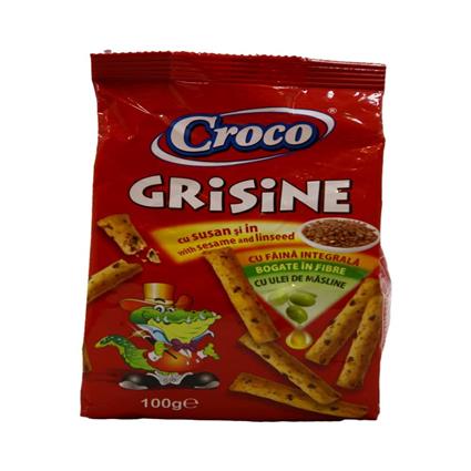 Croco Grisine With Sesame, 100G Pouch