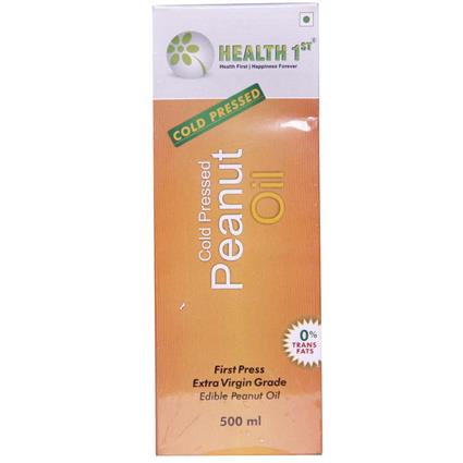 Health 1St Peanut Oil Cold Perssed 500Ml Bottle