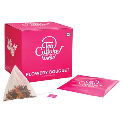 Tea Culture Of The World Flowery Bouquet,40G Box (20 Tea Bags)