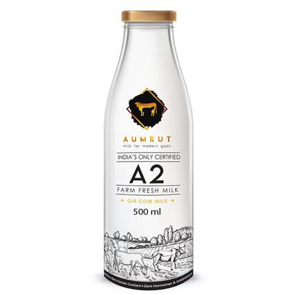 AUMRUT A2 PASTURIZED GIR COW MILK 500ML