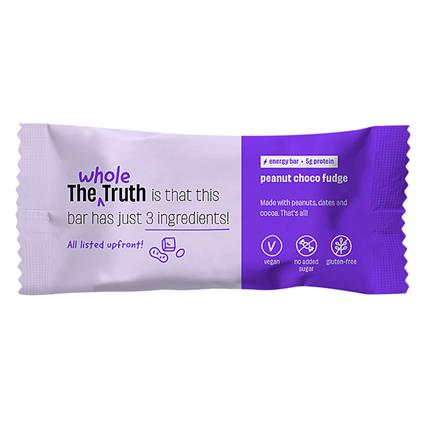 The Whole Truth Energy Bar Peanut Choco Fudge 40G