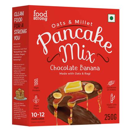 Foodstrong Oats And Millets Chocolate Banana Pancake Mix 250 G