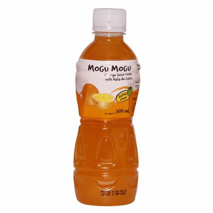 Mogu Mogu Orange Juice, 300Ml Bottle