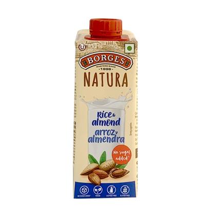 Borges Natural Rice And Almond Drink, 250 Ml Tetra Pack