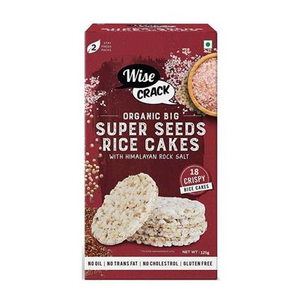 Wise Crack Super Seeds Rice Cake 125G Box