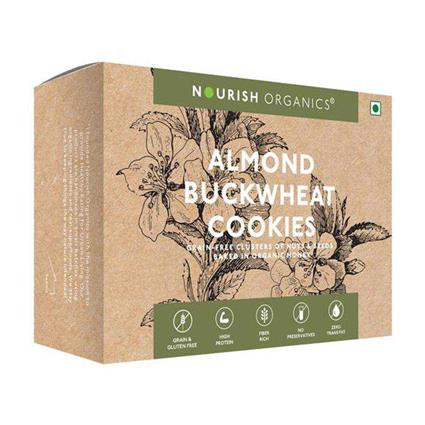 Nourish Organics Almond Buckwheat Cookies 125G Pouch