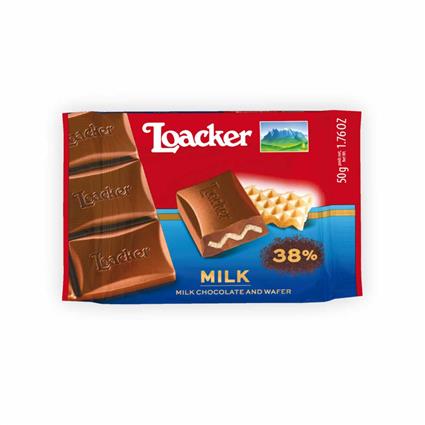 LOACKER CHOCOLATE BAR CLASSIC MILK 50G