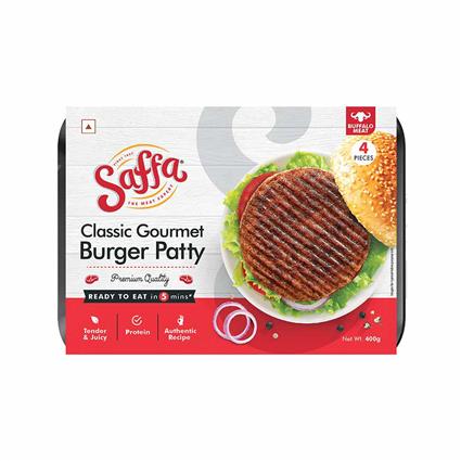 Saffa Classic Buff Gourmet Burger Patty 400 Gm