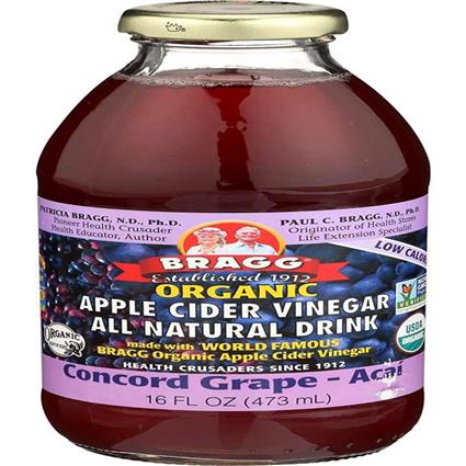 Bragg Grape Acai Org Apple Cider Vinegar, 473Ml