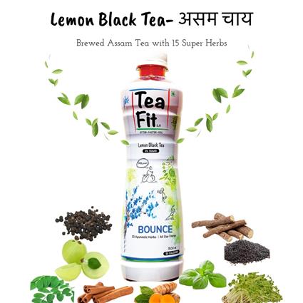 Teafit Bounce Lemon Black Tea 300Ml Bottle