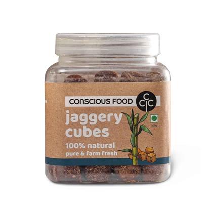 Concious Food Jaggery Cubes 500G Jar