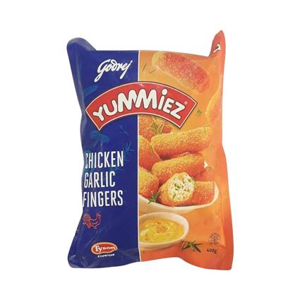 Godrej Yummiez Chicken Garlic Fingers 400G Pouch