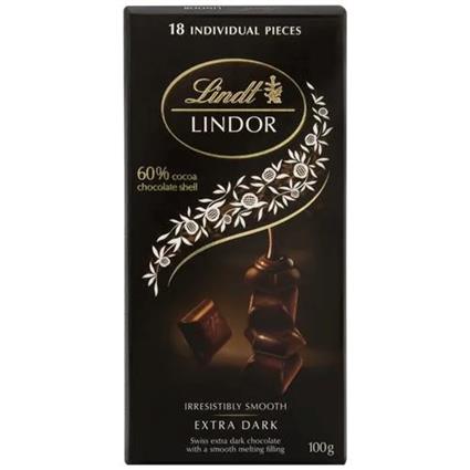 Lindt Lindor Singles Dark 60% 100G