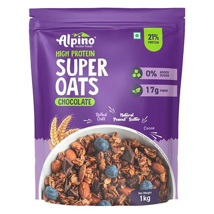 Alpino Super Oats Chocolate Peanut Butter 21% High Protein 400g