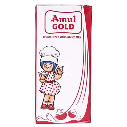 Amul Homogenised Standardised Milk, 1L Carton