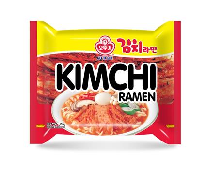 Ottogi Kimchi Ramen Noodles 120G Pack