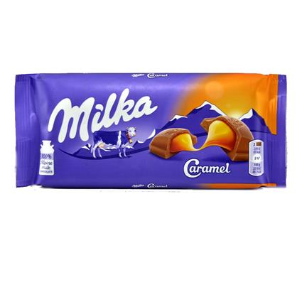 Milka Caramel 100% Alpine Milk Chocolate, 100 G