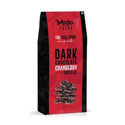Mojo Thins Drk Choco Cranberry Cshw 100G