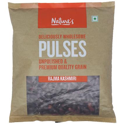 Natures Jammu Rajma Beans, 500G Pouch