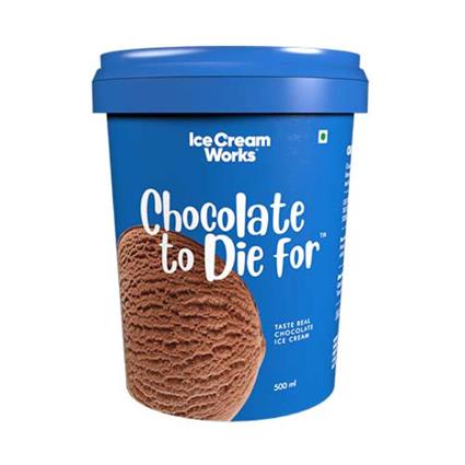 Ice Cream Works Chocolate To Die For 500Ml Tub