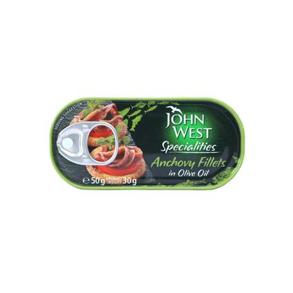 John West West Fillets Anchovy In Olive Oil 50G Tin