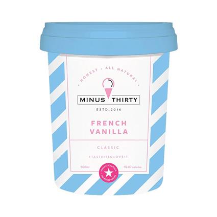 Minus Thirty Ice Cream French Vanilla Classic 500Ml